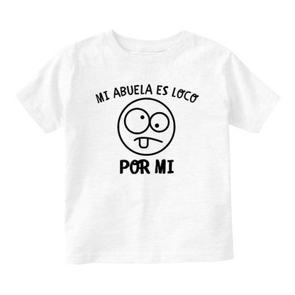 Mi Abuela Es Loco Por Mi Baby Infant Short Sleeve T-Shirt White