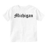 Michigan State Old English Toddler Boys Short Sleeve T-Shirt White