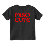 Miso Cute Baby Toddler Short Sleeve T-Shirt Black