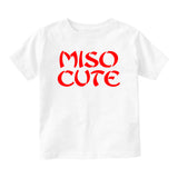 Miso Cute Baby Toddler Short Sleeve T-Shirt White