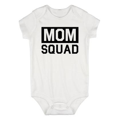 Mom Squad Infant Baby Boys Bodysuit White