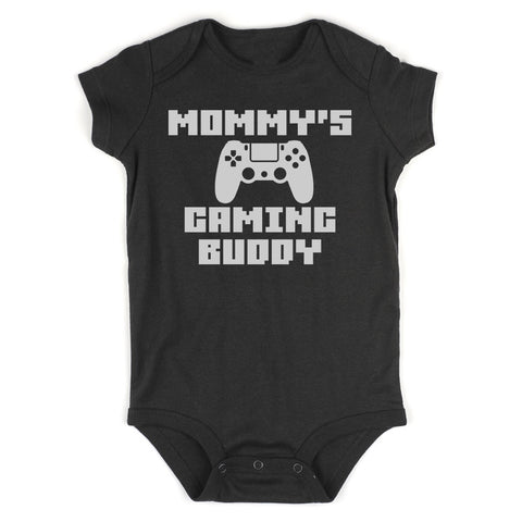 Mommys Gaming Buddy Controller Infant Baby Boys Bodysuit Black