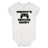 Mommys Gaming Buddy Controller Infant Baby Boys Bodysuit White