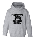 Mommys Gaming Buddy Controller Toddler Boys Pullover Hoodie Grey
