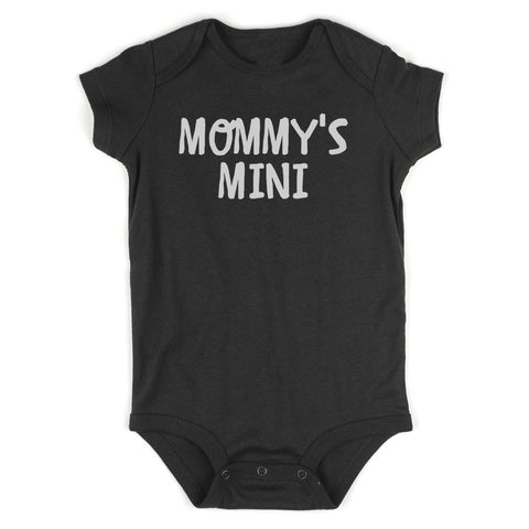 Mommys Mini Baby Bodysuit One Piece Black