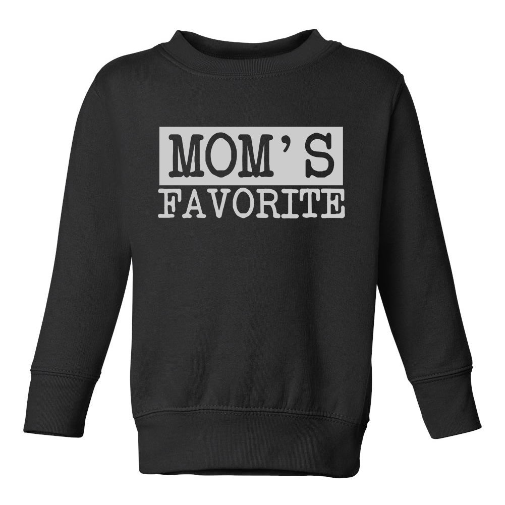 Moms Favorite Toddler Boys Crewneck Sweatshirt Black