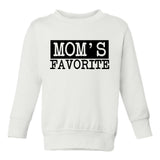 Moms Favorite Toddler Boys Crewneck Sweatshirt White
