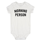Morning Person Funny Infant Baby Boys Bodysuit White