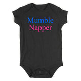 Mumble Napper Funny Rapper Baby Bodysuit One Piece Black