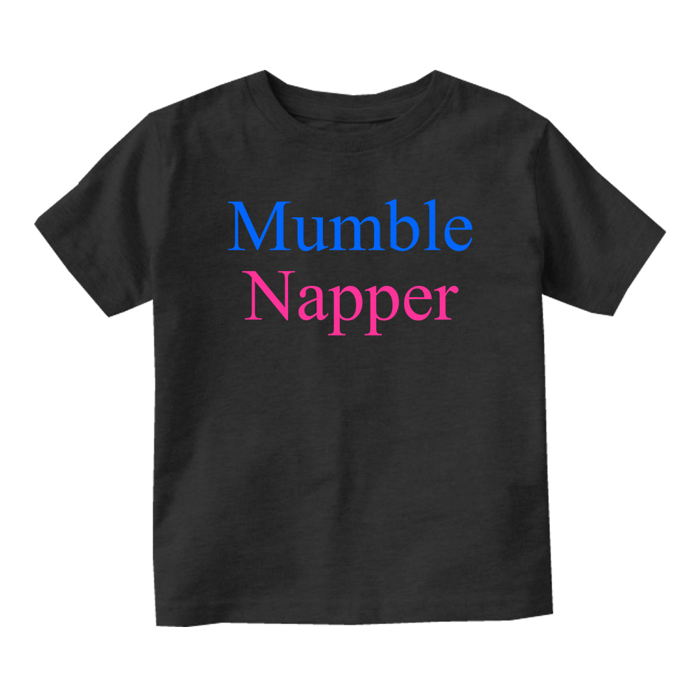 Mumble Napper Funny Rapper Baby Infant Short Sleeve T-Shirt Black