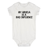 My Abuela Is A Bad Influence Baby Bodysuit One Piece White