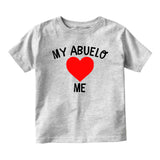 My Abuelo Loves Me Baby Toddler Short Sleeve T-Shirt Grey