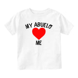 My Abuelo Loves Me Baby Infant Short Sleeve T-Shirt White