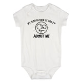 My Godfather Is Crazy About Me Baby Bodysuit One Piece White