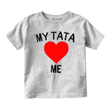 My Tata Loves Me Baby Toddler Short Sleeve T-Shirt Grey
