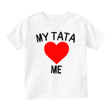 My Tata Loves Me Baby Toddler Short Sleeve T-Shirt White