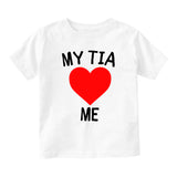 My Tia Loves Me Baby Toddler Short Sleeve T-Shirt White