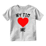 My Tio Loves Me Baby Infant Short Sleeve T-Shirt Grey