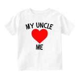 My Uncle Loves Me Baby Infant Short Sleeve T-Shirt White