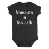 Namaste In The Crib Yoga Infant Baby Boys Bodysuit Black