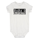Nanas Favorite Grandma Infant Baby Boys Bodysuit White