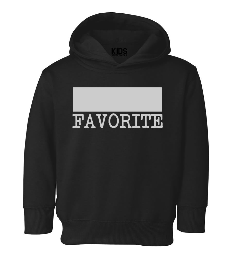 Nanas Favorite Grandma Toddler Boys Pullover Hoodie Black