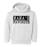 Nanas Favorite Grandma Toddler Boys Pullover Hoodie White