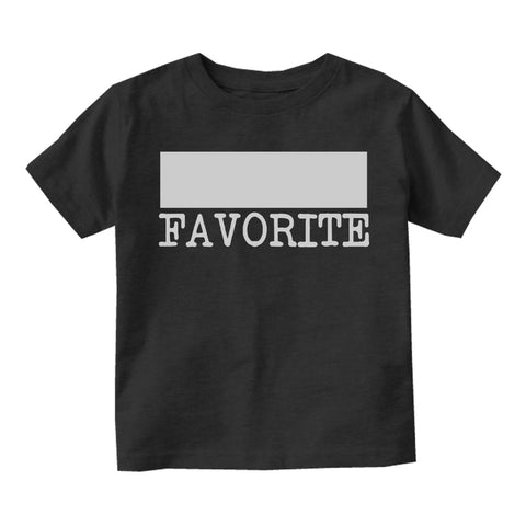 Nanas Favorite Grandma Toddler Boys Short Sleeve T-Shirt Black