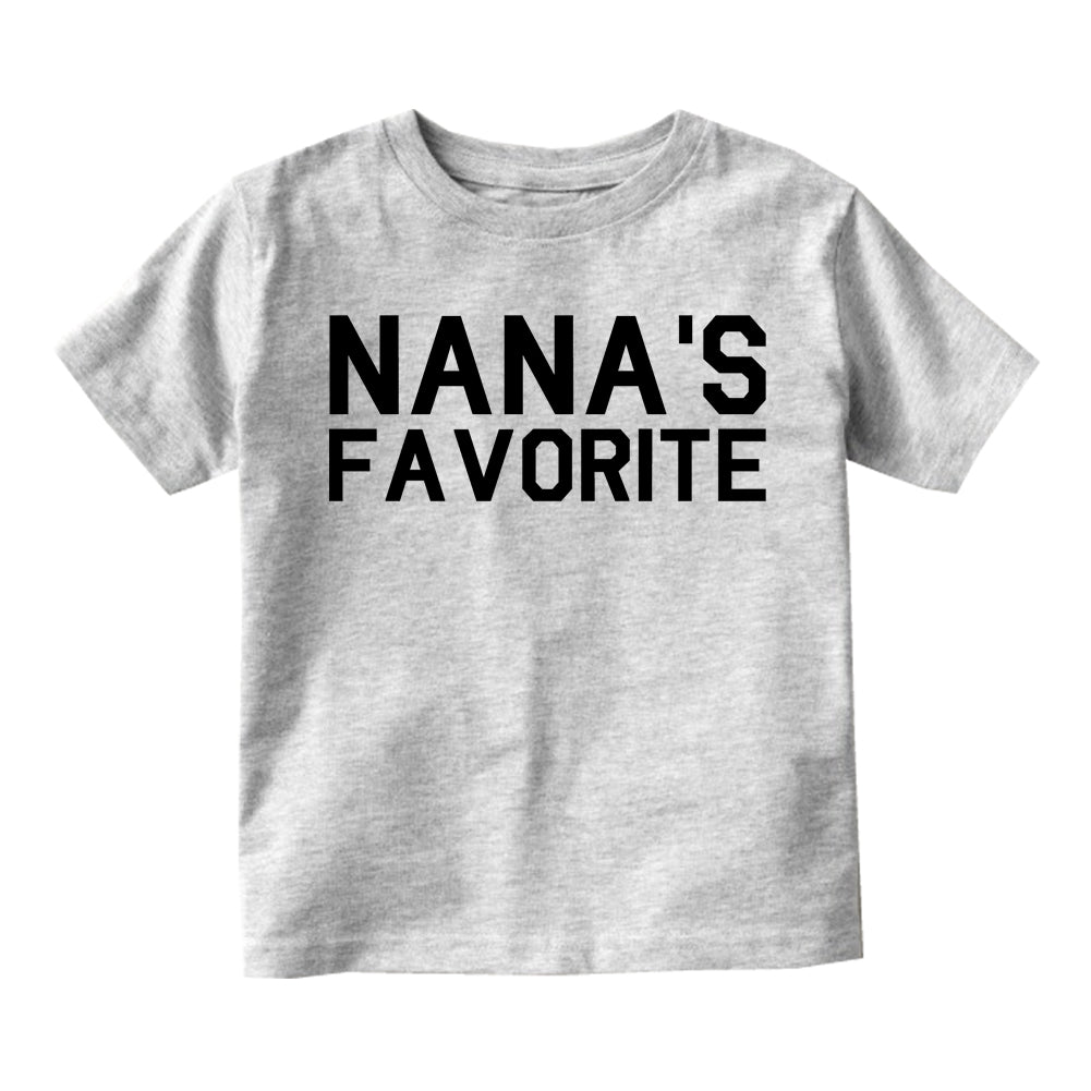 Nanas Favorite Infant Baby Boys Short Sleeve T-Shirt Grey