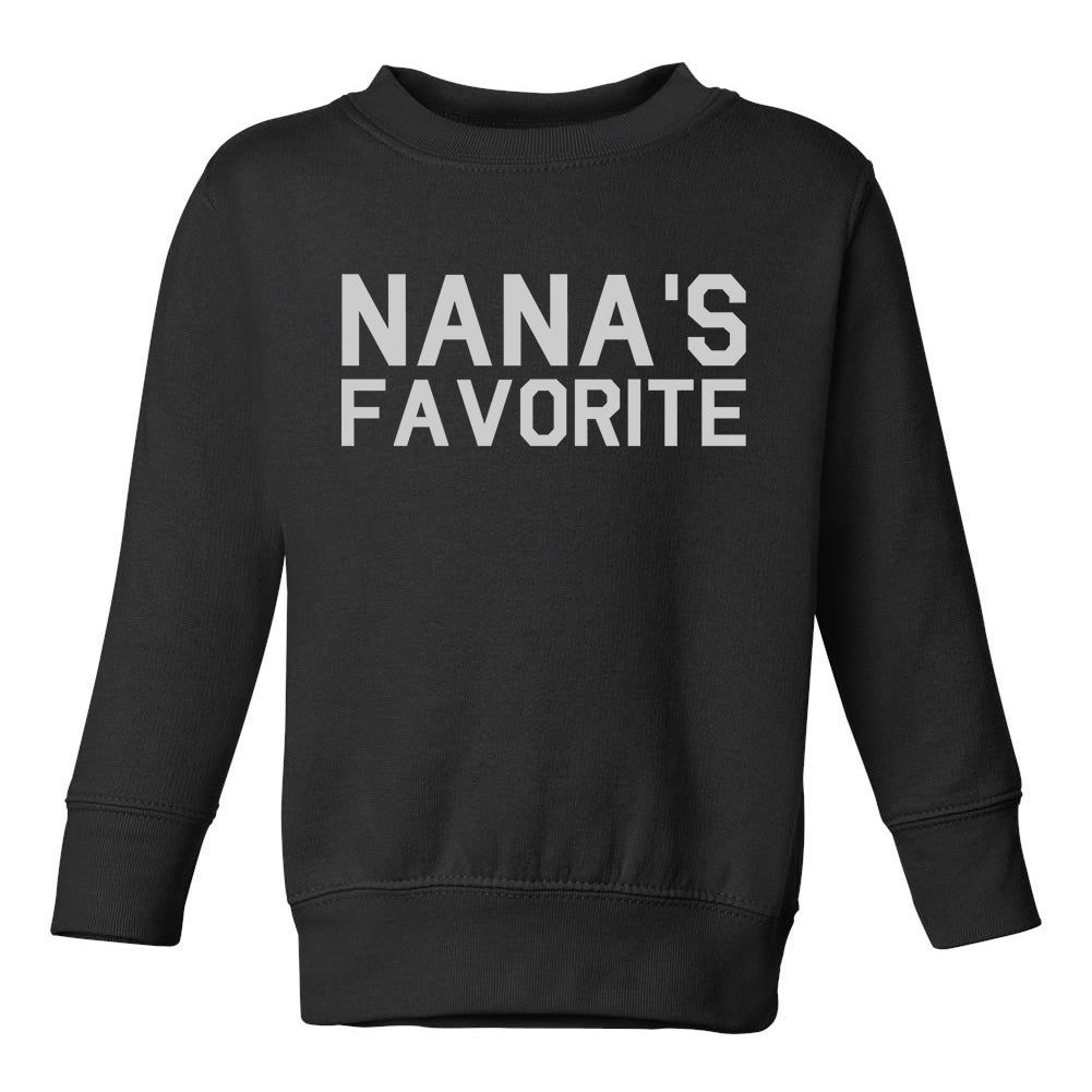 Nanas Favorite Toddler Boys Crewneck Sweatshirt Black