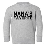Nanas Favorite Toddler Boys Crewneck Sweatshirt Grey