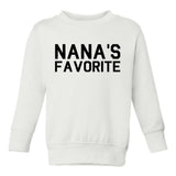 Nanas Favorite Toddler Boys Crewneck Sweatshirt White