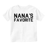 Nanas Favorite Toddler Boys Short Sleeve T-Shirt White