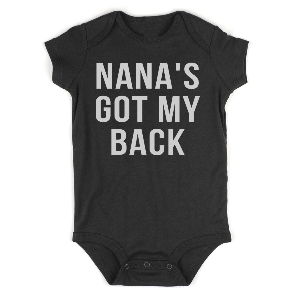 Nanas Got My Back Grandma Infant Baby Boys Bodysuit Black