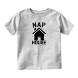 Nap House Sleep Funny Baby Toddler Short Sleeve T-Shirt Grey