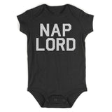 Nap Lord Sleep Infant Baby Boys Bodysuit Black