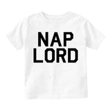 Nap Lord Sleep Infant Baby Boys Short Sleeve T-Shirt White