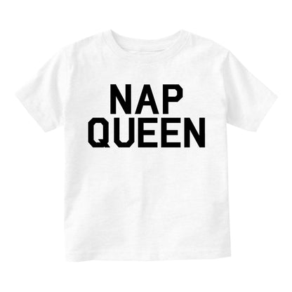 Nap Queen Sleep Infant Baby Girls Short Sleeve T-Shirt White