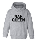 Nap Queen Sleep Toddler Girls Pullover Hoodie Grey