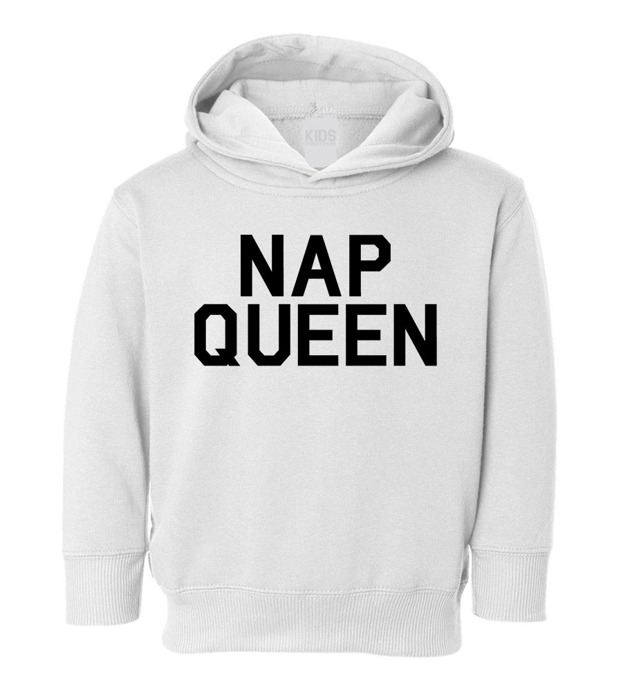 Nap Queen Sleep Toddler Girls Pullover Hoodie White