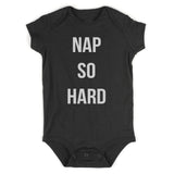 Nap So Hard Sleep Rap Baby Bodysuit One Piece Black