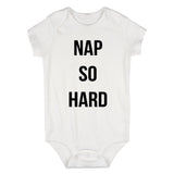 Nap So Hard Sleep Rap Baby Bodysuit One Piece White