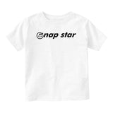 Nap Star Emoji Baby Toddler Short Sleeve T-Shirt White