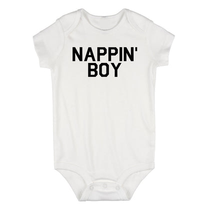 Nappin Boy Sleep Infant Baby Boys Bodysuit White