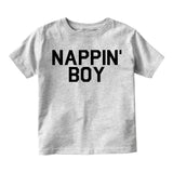 Nappin Boy Sleep Infant Baby Boys Short Sleeve T-Shirt Grey