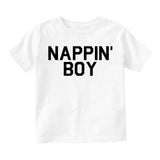 Nappin Boy Sleep Toddler Boys Short Sleeve T-Shirt White