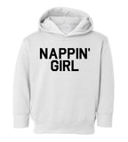 Nappin Girl Sleep Toddler Girls Pullover Hoodie White