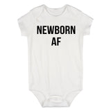 Newborn AF Funny Baby Bodysuit One Piece White