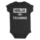 Ninja In Training Infant Baby Boys Bodysuit Black