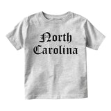 North Carolina State Old English Infant Baby Boys Short Sleeve T-Shirt Grey